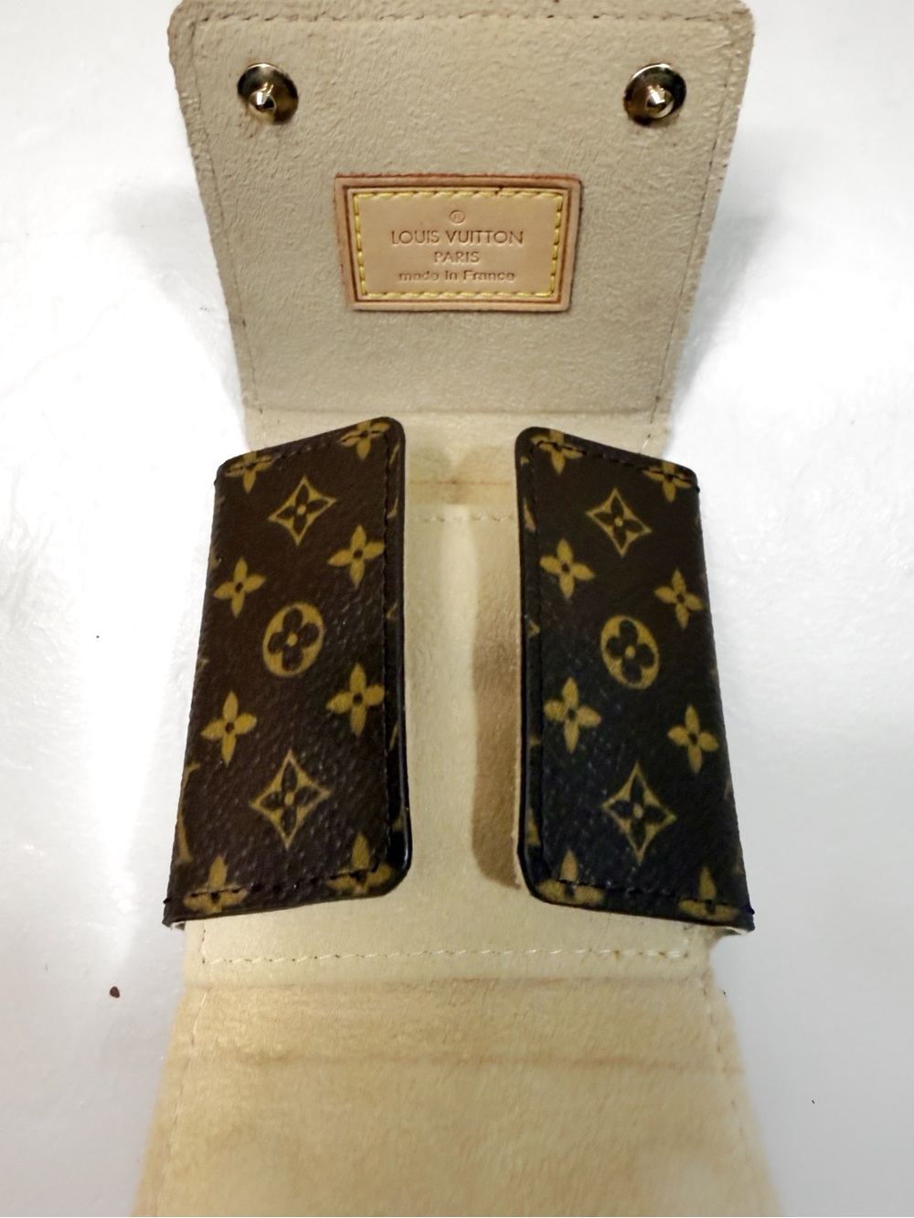 New Authentic Louis Vuitton Monogram Folding Jewelry Case Box for Traveling - Picture 7 of 12